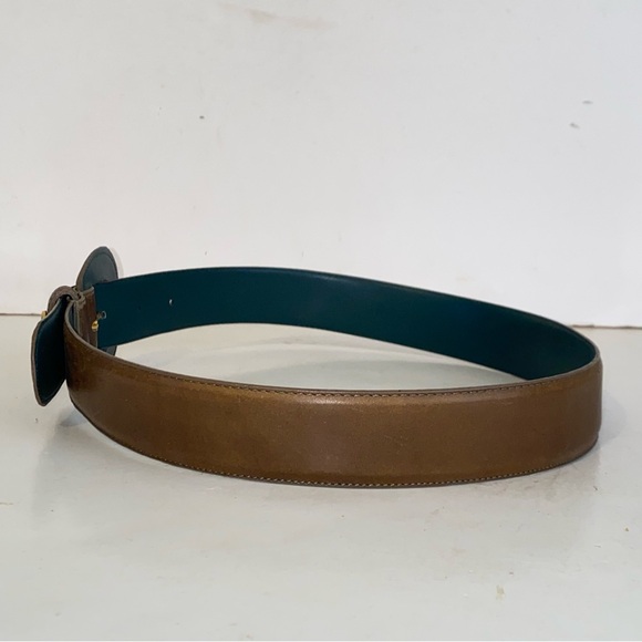 Vintage Women\'s J G Hook Light Brown Leather Belt Size M/L main image 6